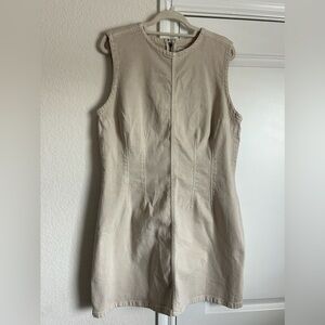 Tan Denim Mini dress